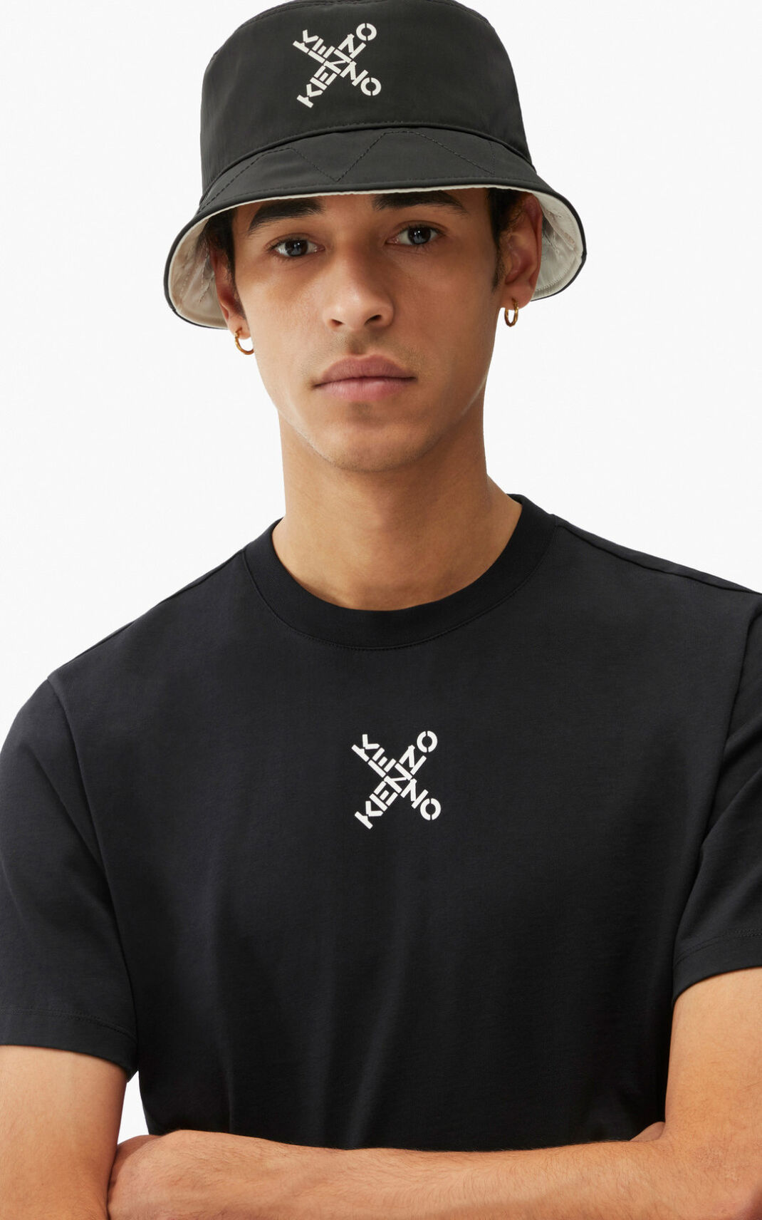 T Shirt Kenzo Sport Little X Homme Noir | IAXY-84130